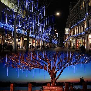 USA | LALAPAO Outdoor Christmas String Lights Solar Powered LED Meteor Shower Rain Lights Xmas Falling Raindrop Light: Product Information, Technical Details, and Warranty &amp; Support