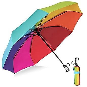 Logan 3 Fold Umbrella: Automatic Open and Close Umbrella for Men, Women, Girls, and Boys - Lightweight, Windproof, and Suitable for Sharing